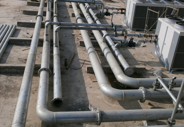 Utility pipeline works